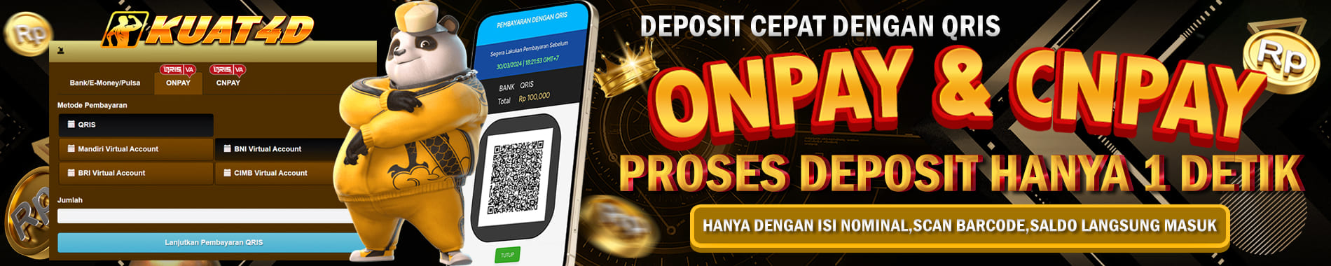 kuat4d deposit cepat dengan onpay dan cnpay
